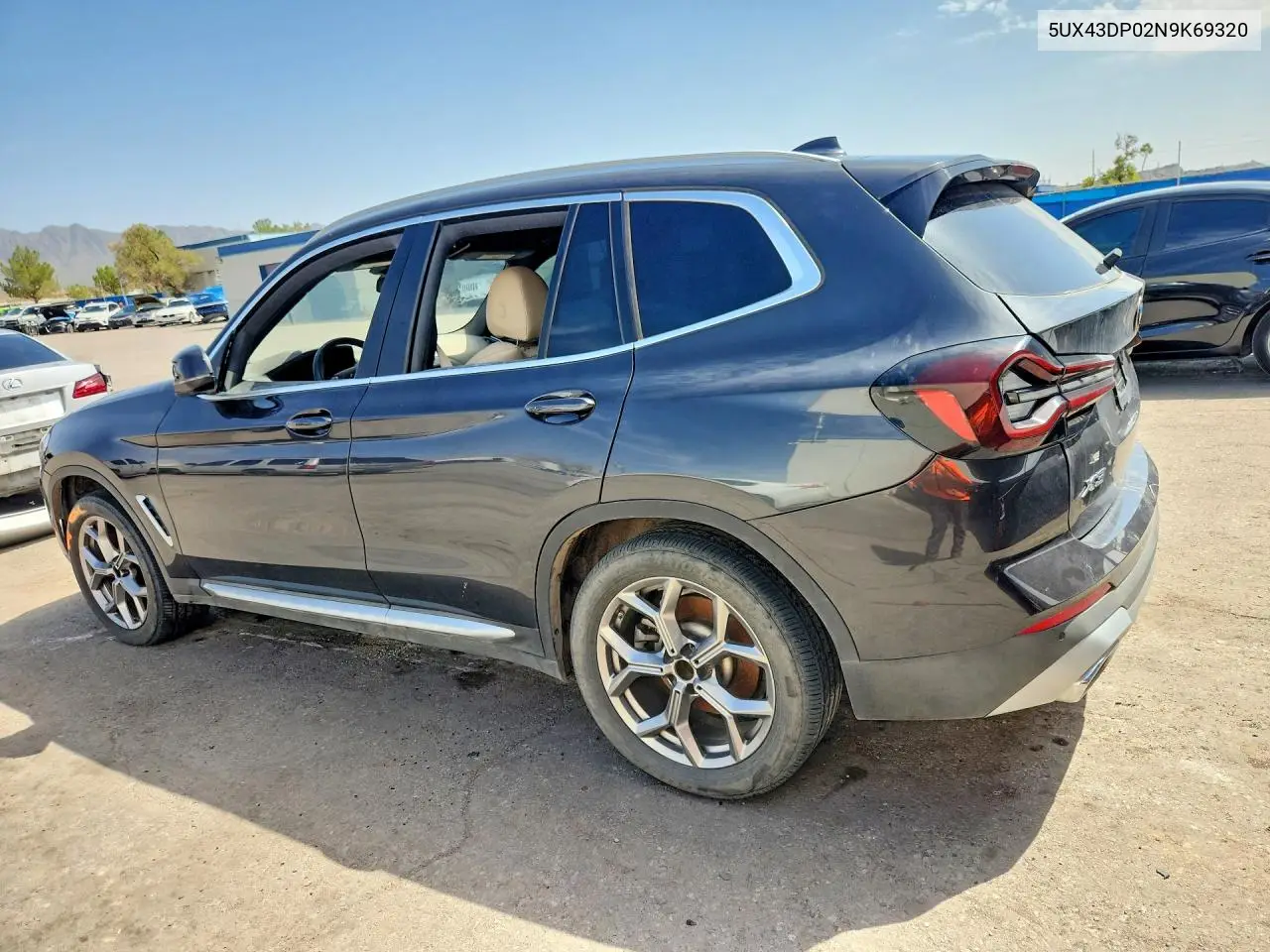 2022 BMW X3 VIN 5UX43DP02N9K69320 — фото 2