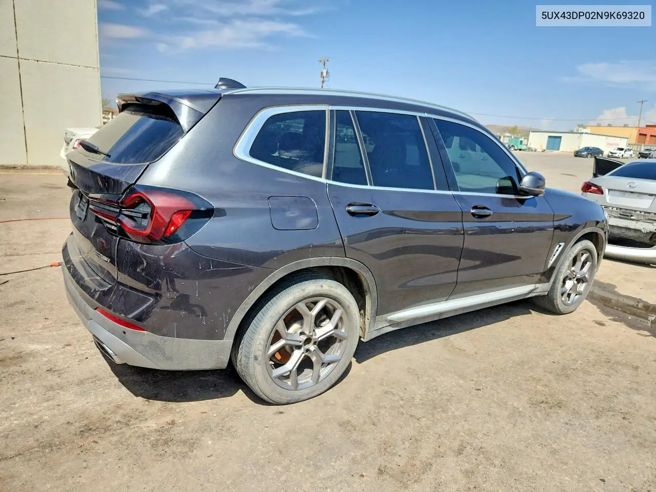 2022 BMW X3 VIN 5UX43DP02N9K69320 — фото 3