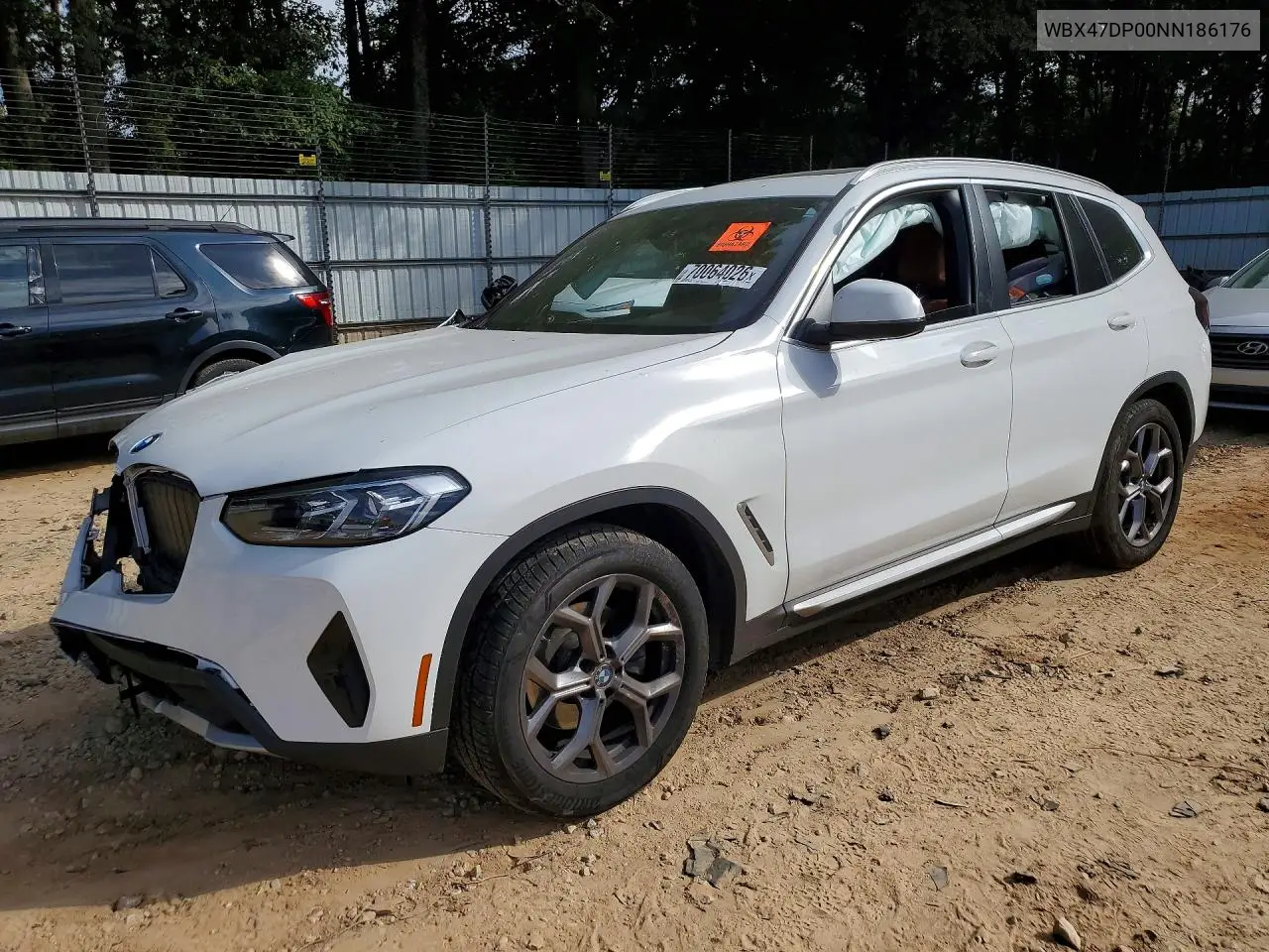 2022 BMW X3 VIN WBX47DP00NN186176 — фото 3