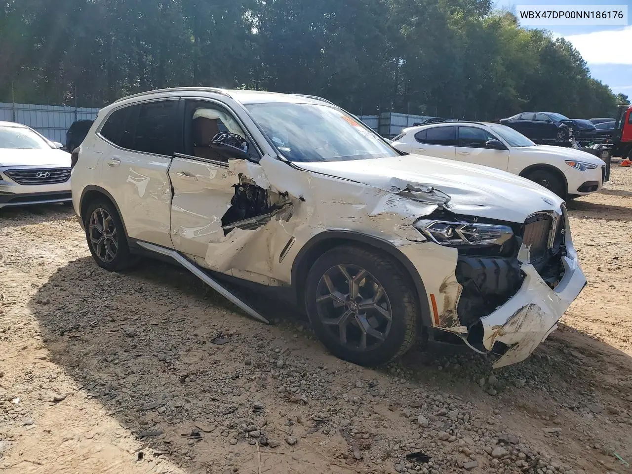 2022 BMW X3 VIN WBX47DP00NN186176 — фото 2