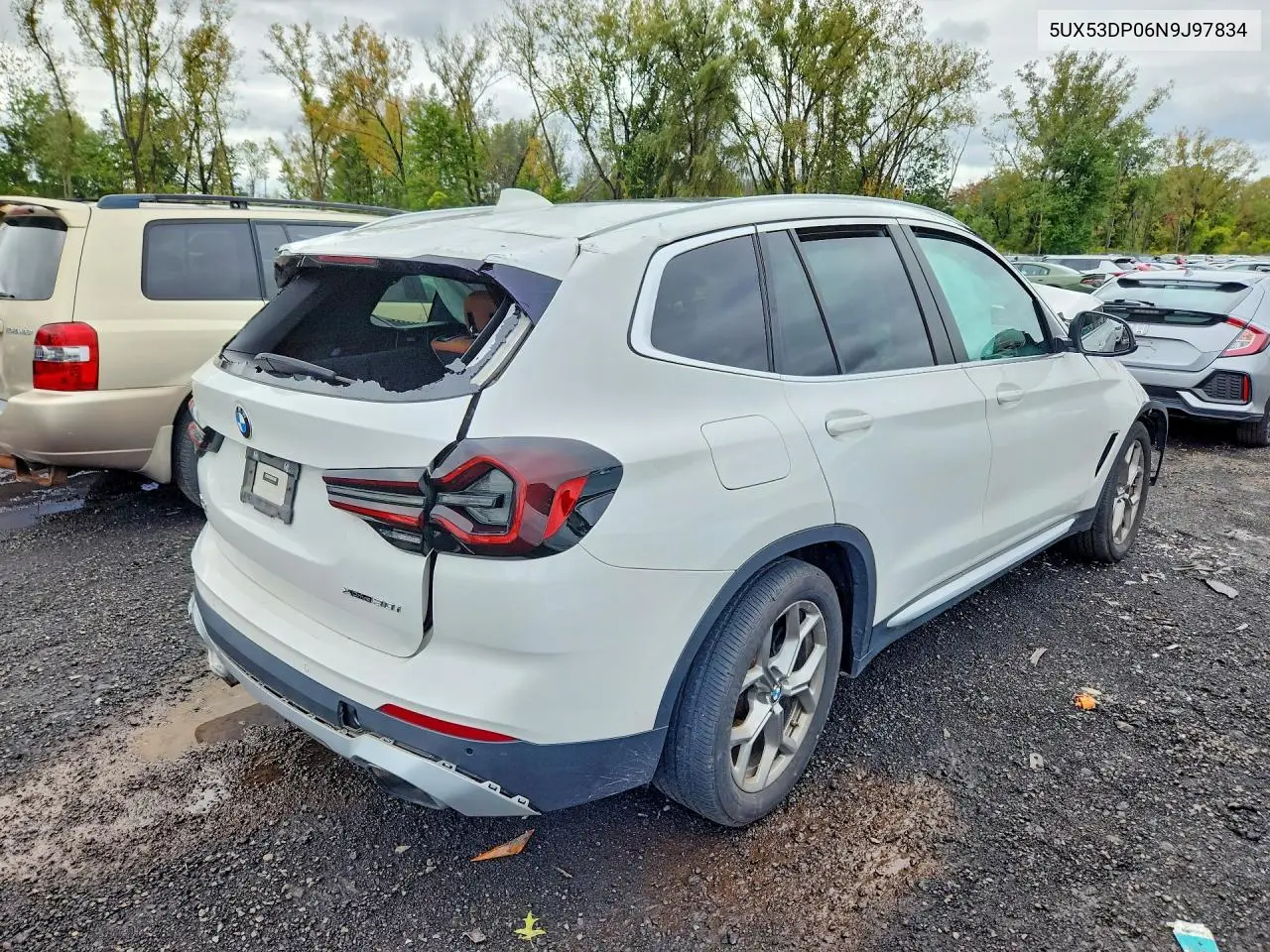 2022 BMW X3 VIN 5UX53DP06N9J97834 — фото 3