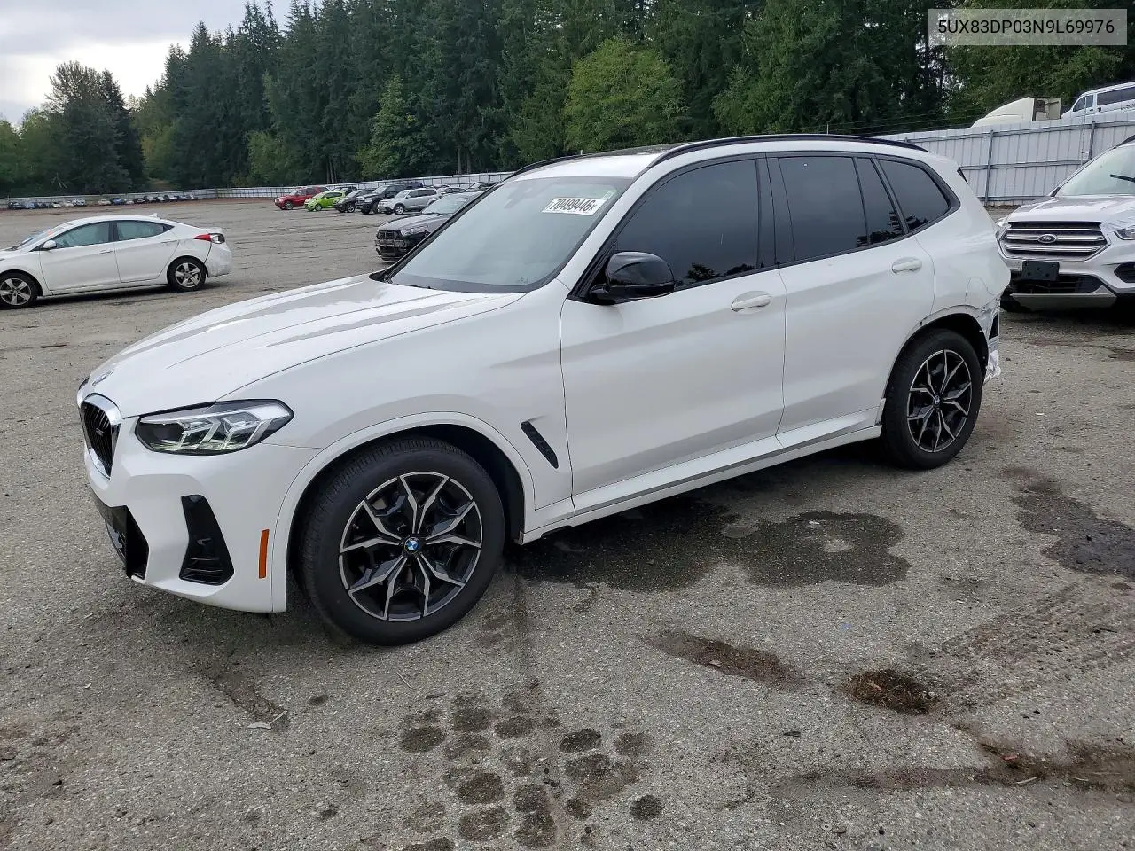 BMW X3 2022, VIN 5UX83DP03N9L69976