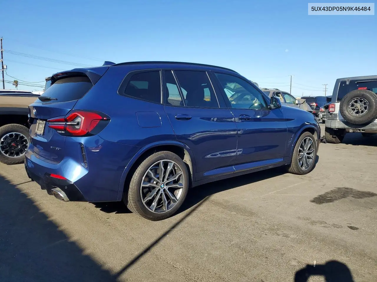 2022 BMW X3 VIN 5UX43DP05N9K46484 — фото 3