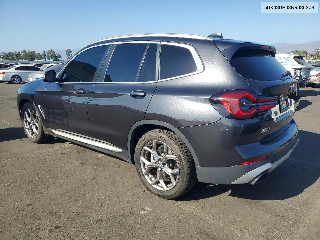 2022 BMW X3 VIN 5UX43DP03N9J36209 — фото 2