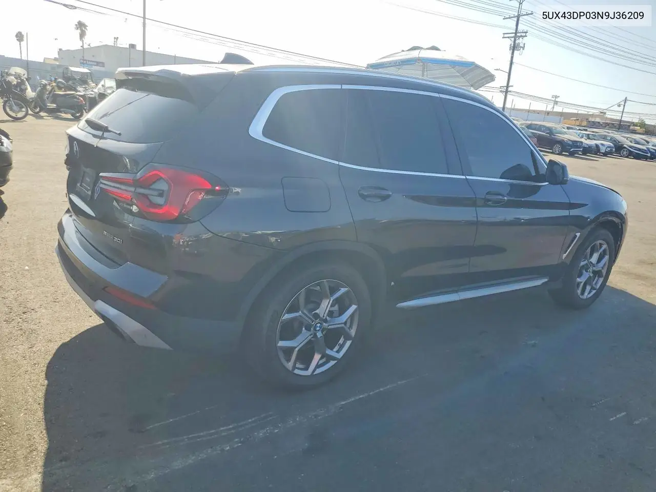 2022 BMW X3 VIN 5UX43DP03N9J36209 — фото 3