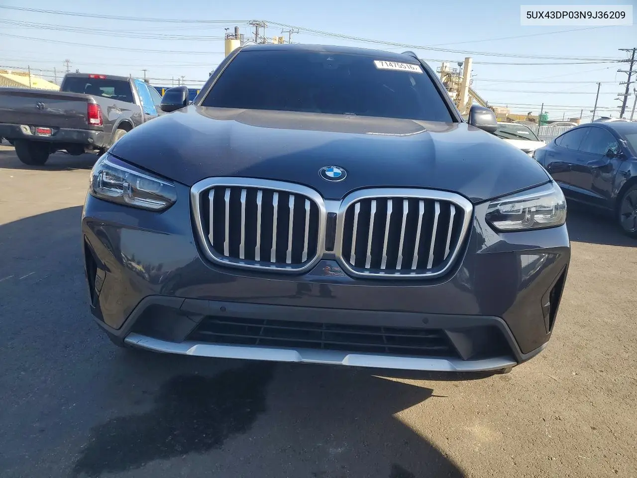 2022 BMW X3 VIN 5UX43DP03N9J36209 — фото 5
