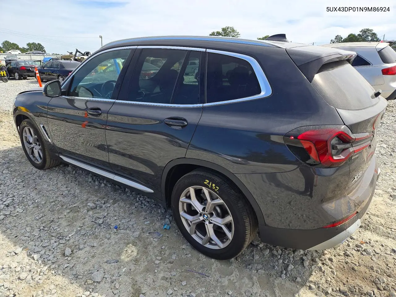 2022 BMW X3 VIN 5UX43DP01N9M86924 — фото 2