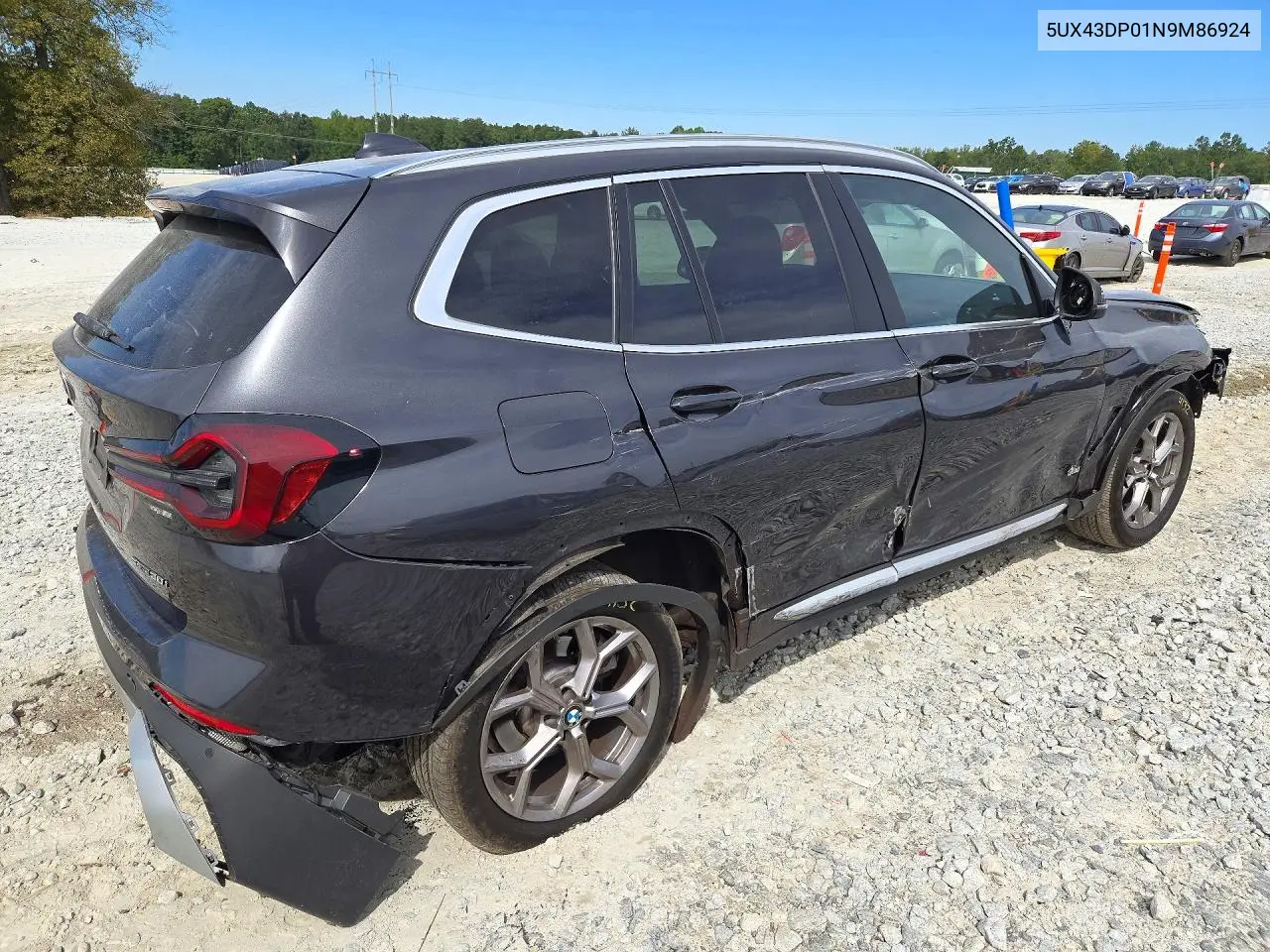 2022 BMW X3 VIN 5UX43DP01N9M86924 — фото 3
