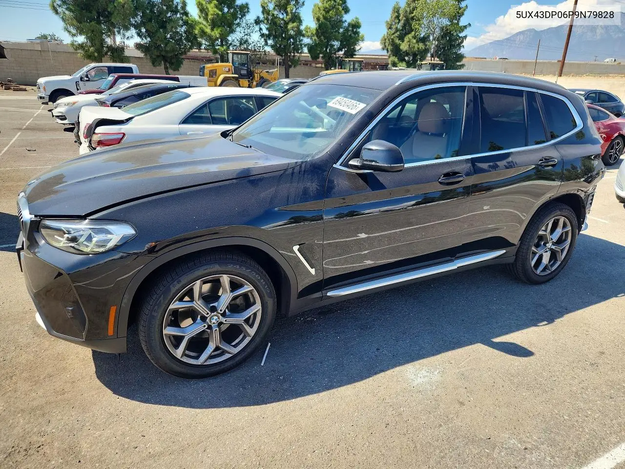 BMW X3 2023, VIN 5UX43DP06P9N79828