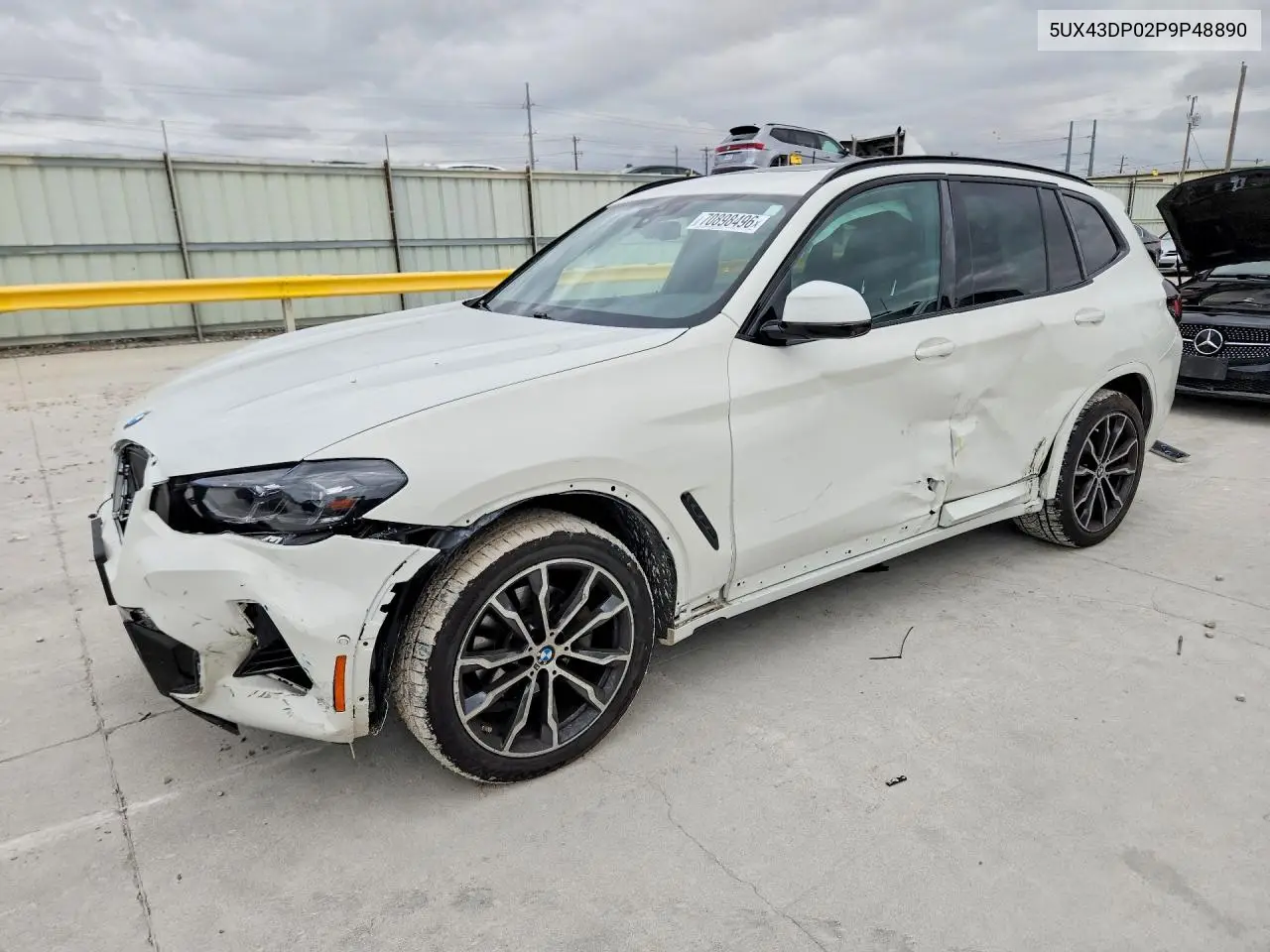 BMW X3 2023, VIN 5UX43DP02P9P48890