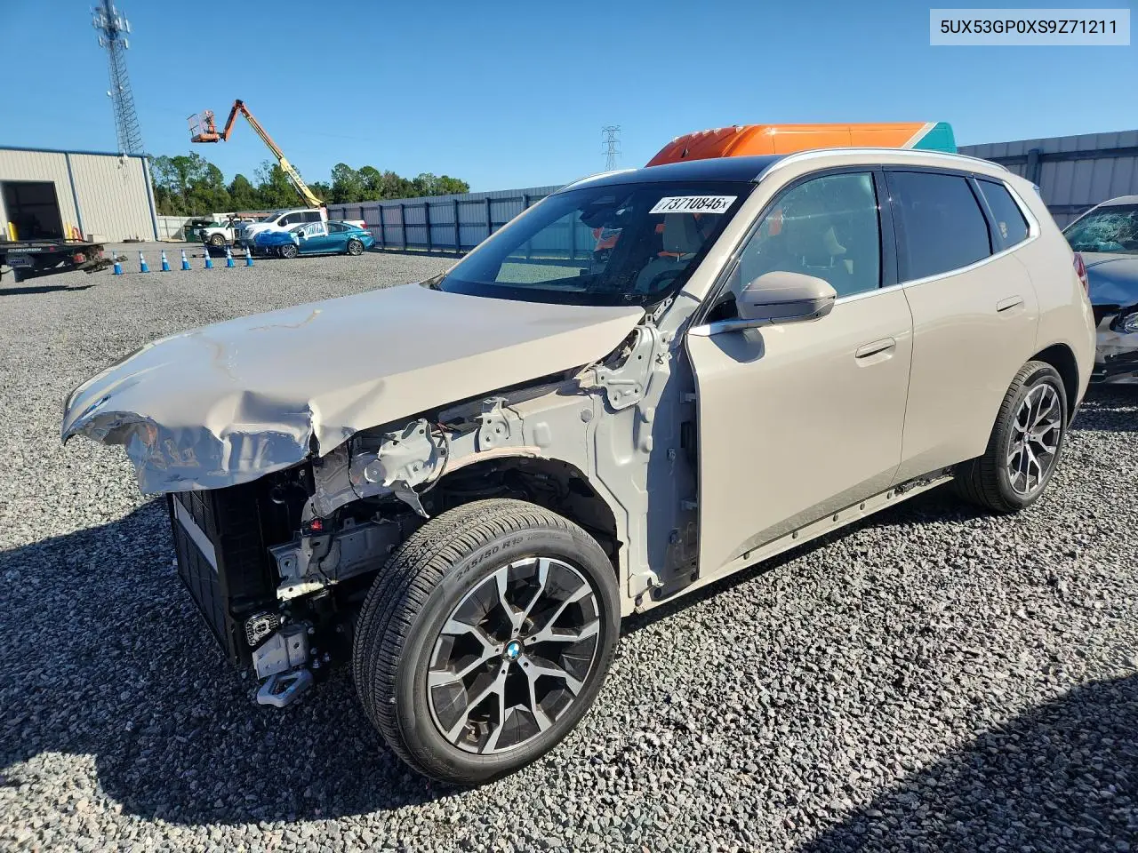 BMW X3 2025, VIN 5UX53GP0XS9Z71211