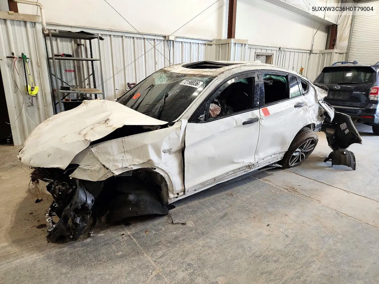 BMW X4 2017, VIN 5UXXW3C36H0T79004