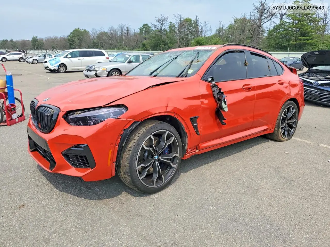 BMW X4 2020, VIN 5YMUJ0C09LLA99649