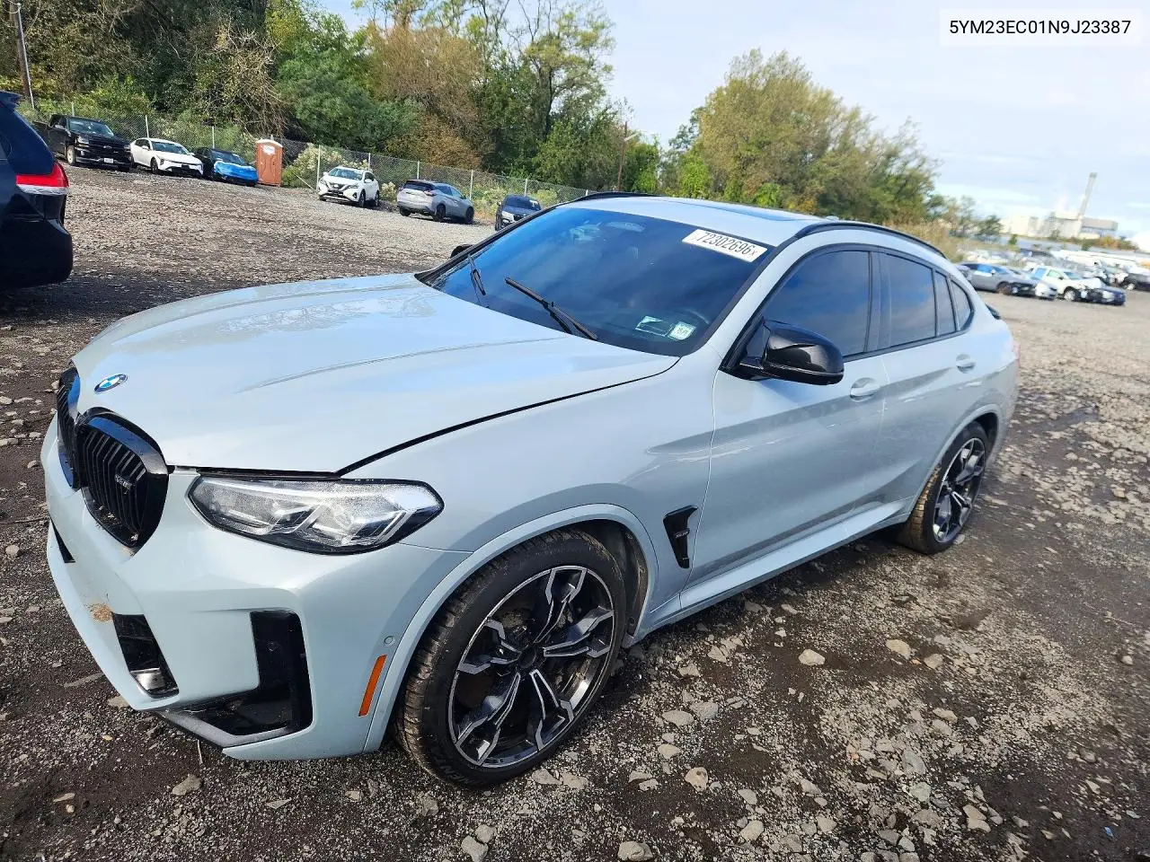 BMW X4 2022, VIN 5YM23EC01N9J23387