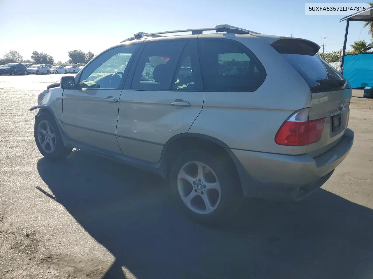 2002 BMW X5 VIN 5UXFA53572LP47316 — фото 2