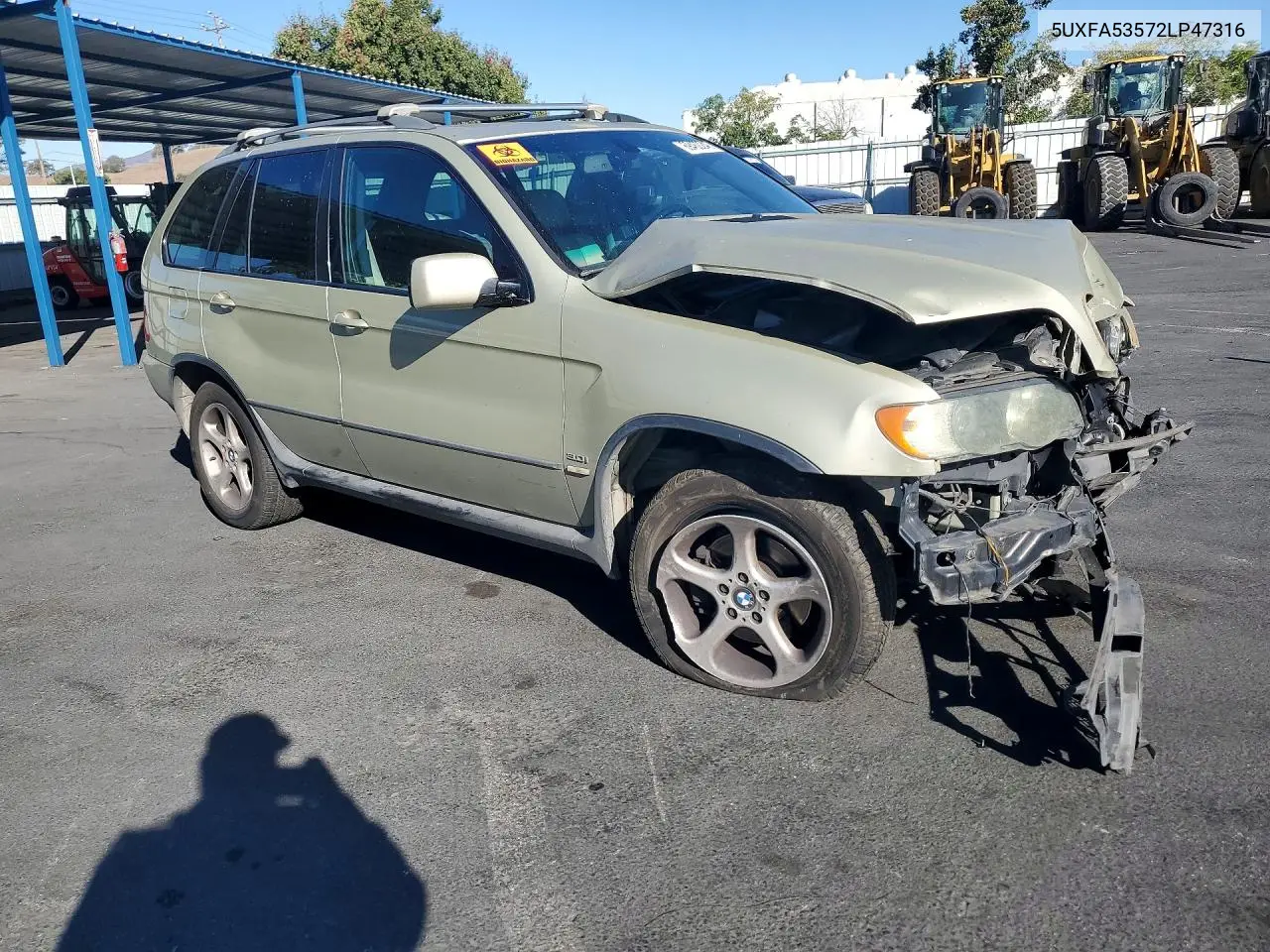 2002 BMW X5 VIN 5UXFA53572LP47316 — фото 4