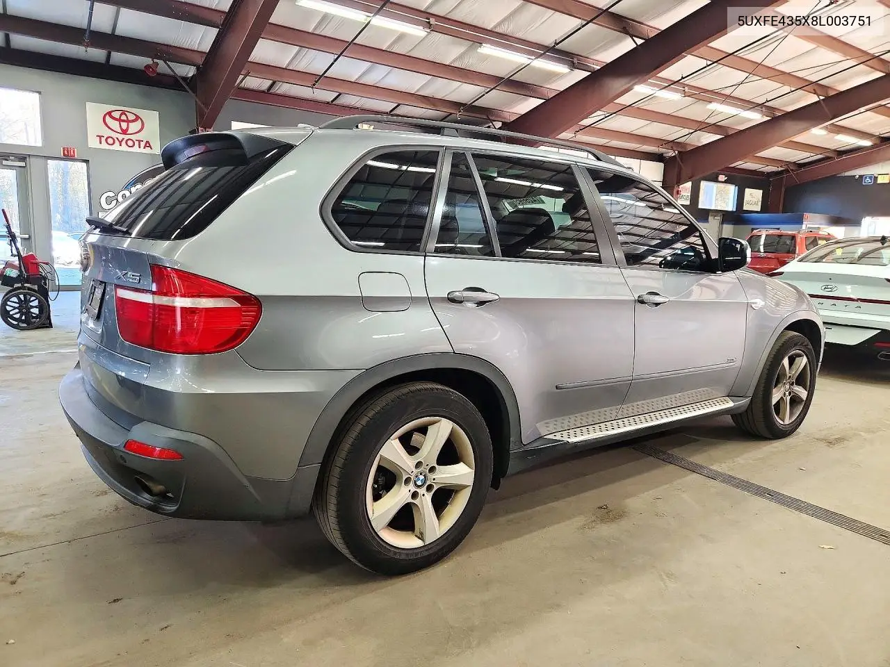 2008 BMW X5 VIN 5UXFE435X8L003751 — фото 3