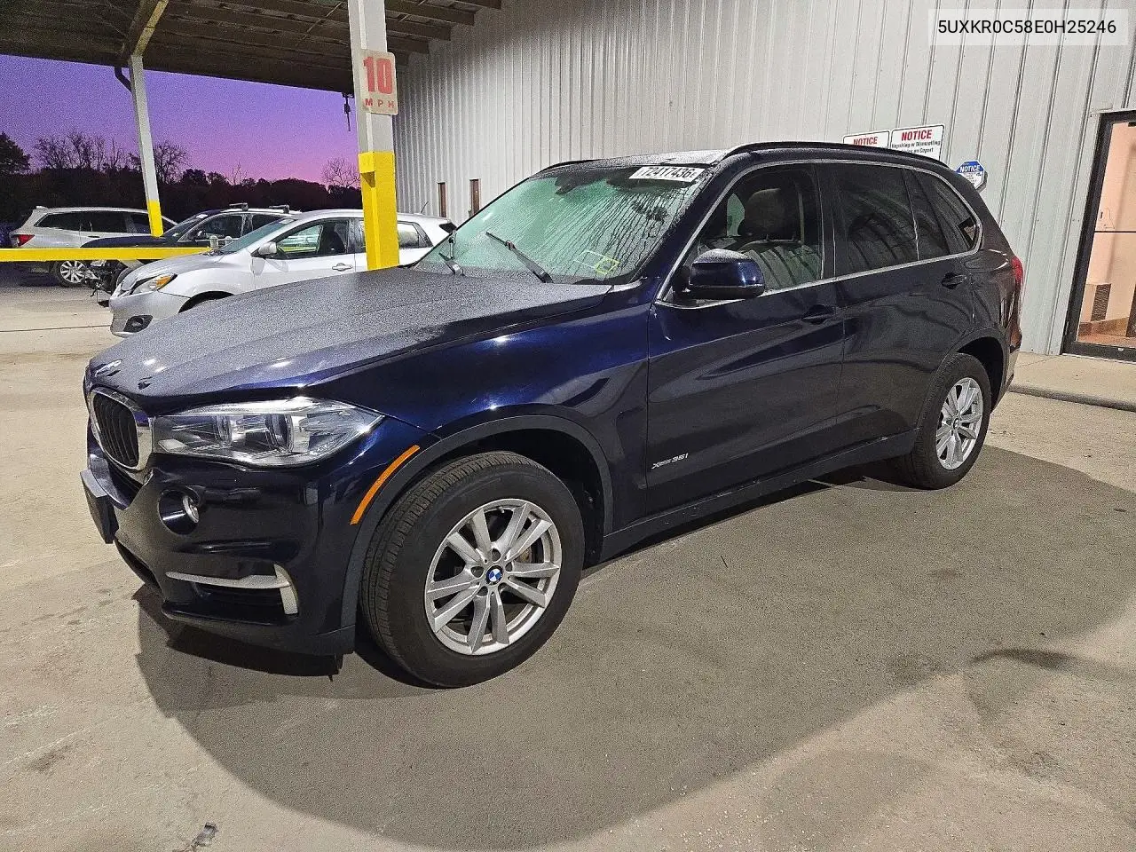 BMW X5 2014, VIN 5UXKR0C58E0H25246