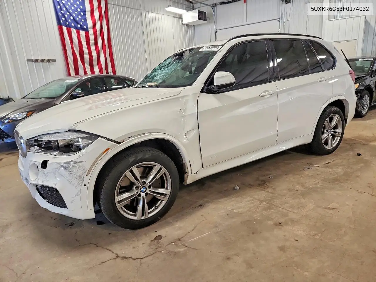 BMW X5 2015, VIN 5UXKR6C53F0J74032