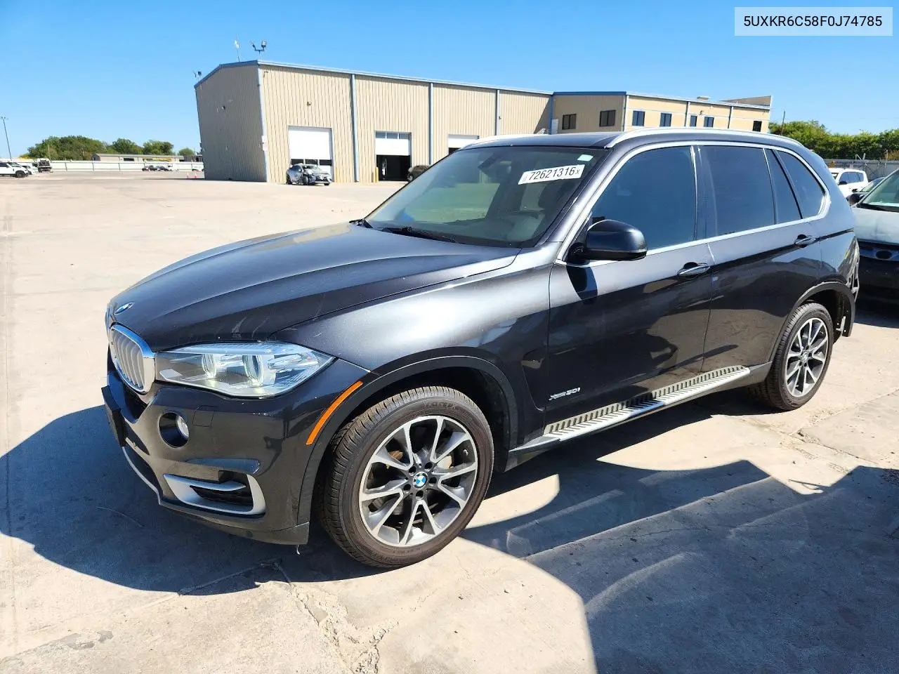 BMW X5 2015, VIN 5UXKR6C58F0J74785