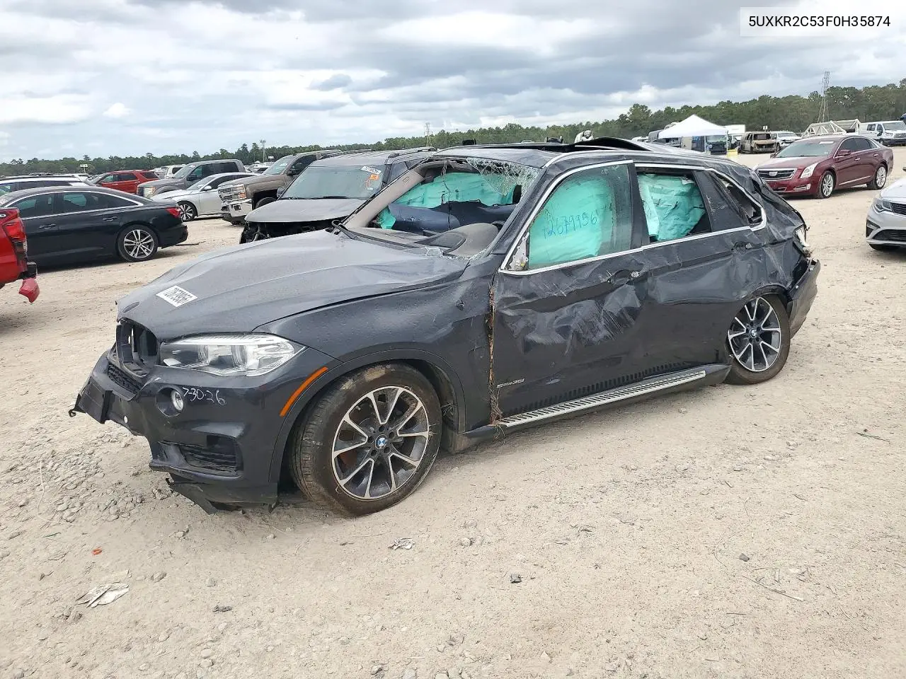 BMW X5 2015, VIN 5UXKR2C53F0H35874