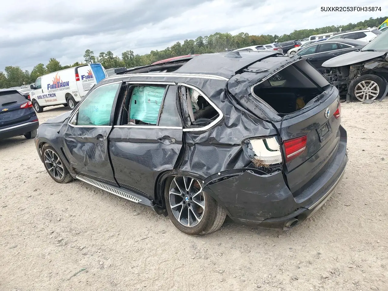 2015 BMW X5 VIN 5UXKR2C53F0H35874 — фото 2