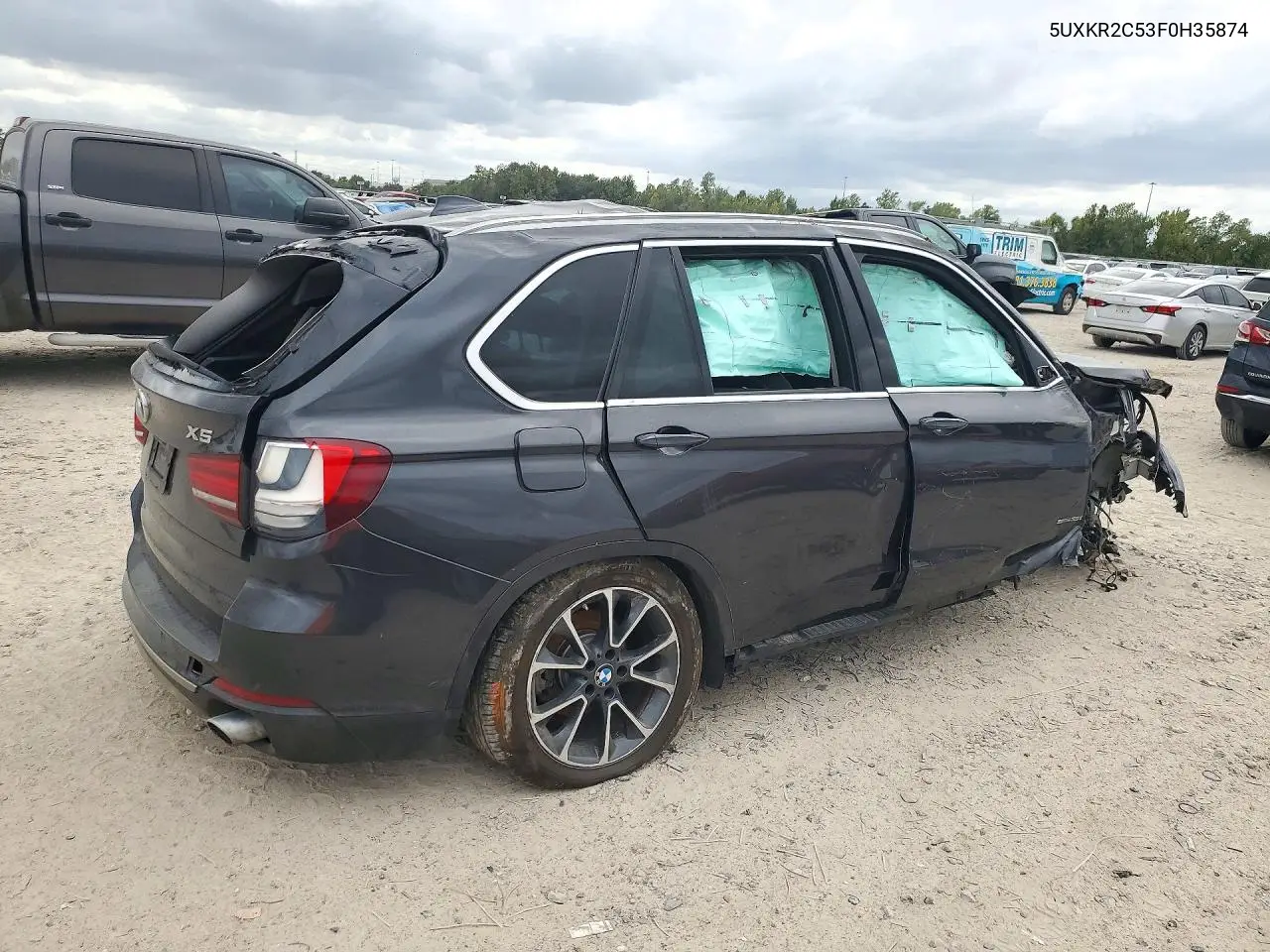 2015 BMW X5 VIN 5UXKR2C53F0H35874 — фото 3