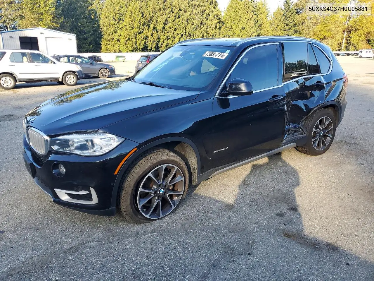 BMW X5 2017, VIN 5UXKS4C37H0U05881