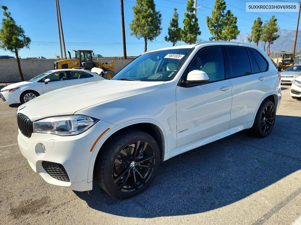 BMW X5 2017, VIN 5UXKR0C33H0V69505