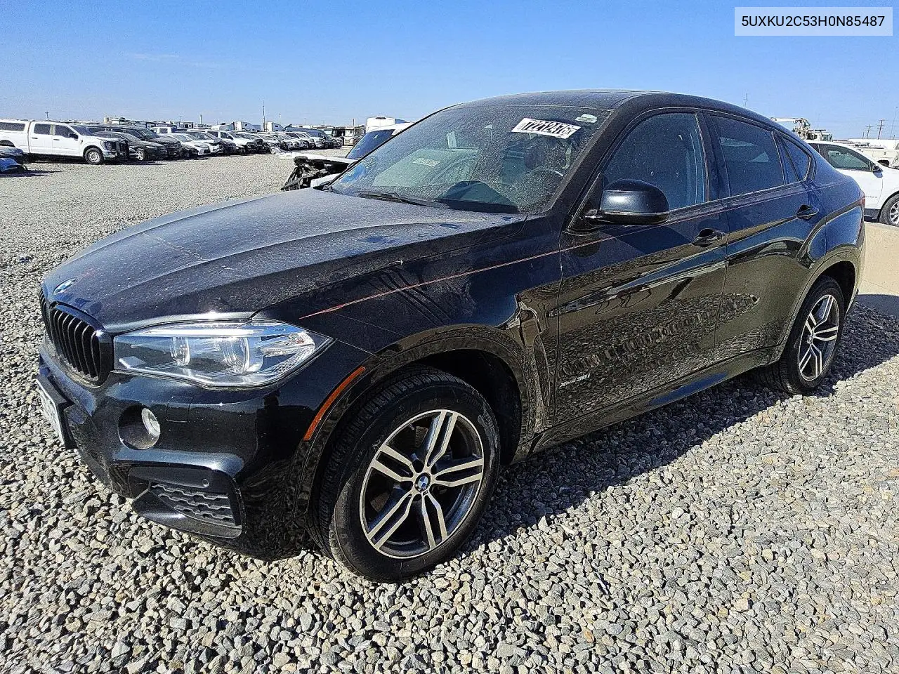 BMW X6 2017, VIN 5UXKU2C53H0N85487