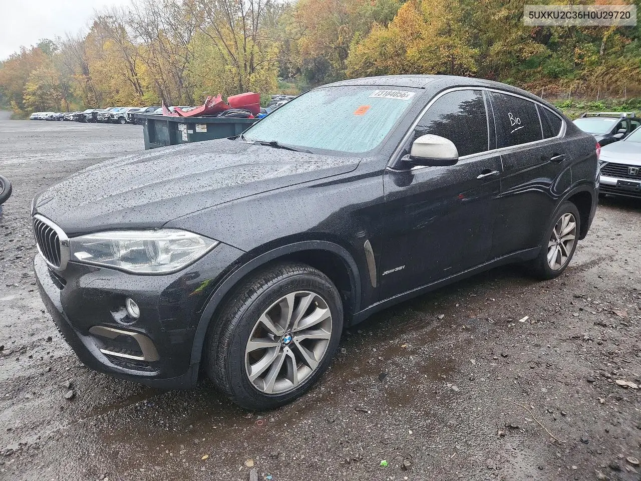 BMW X6 2017, VIN 5UXKU2C36H0U29720
