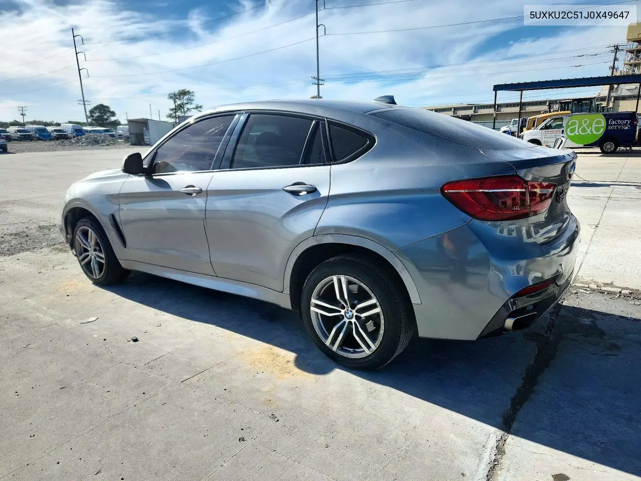 BMW X6 2018, VIN 5UXKU2C51J0X49647