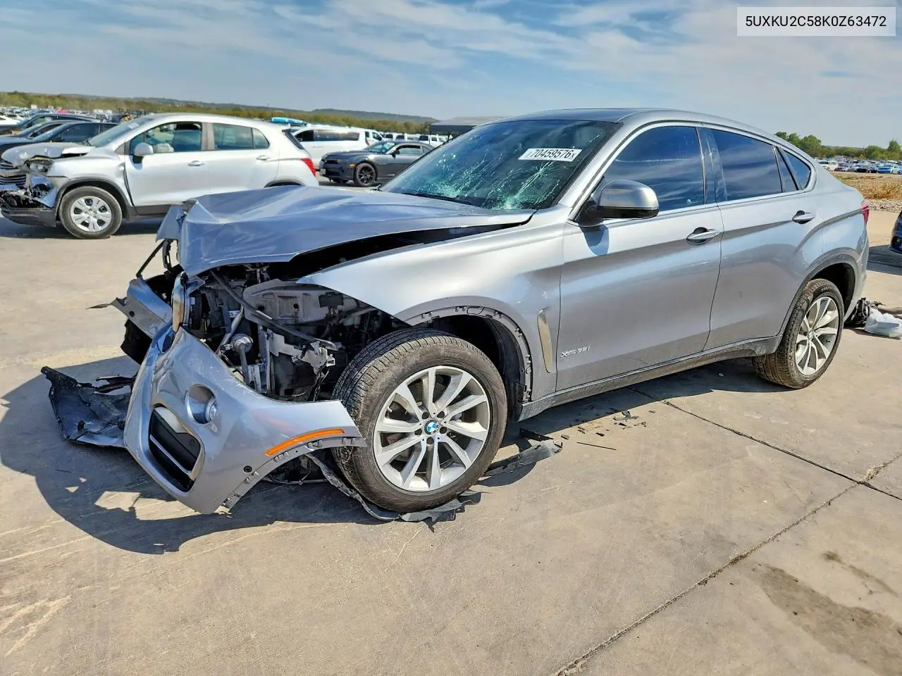 BMW X6 2019, VIN 5UXKU2C58K0Z63472