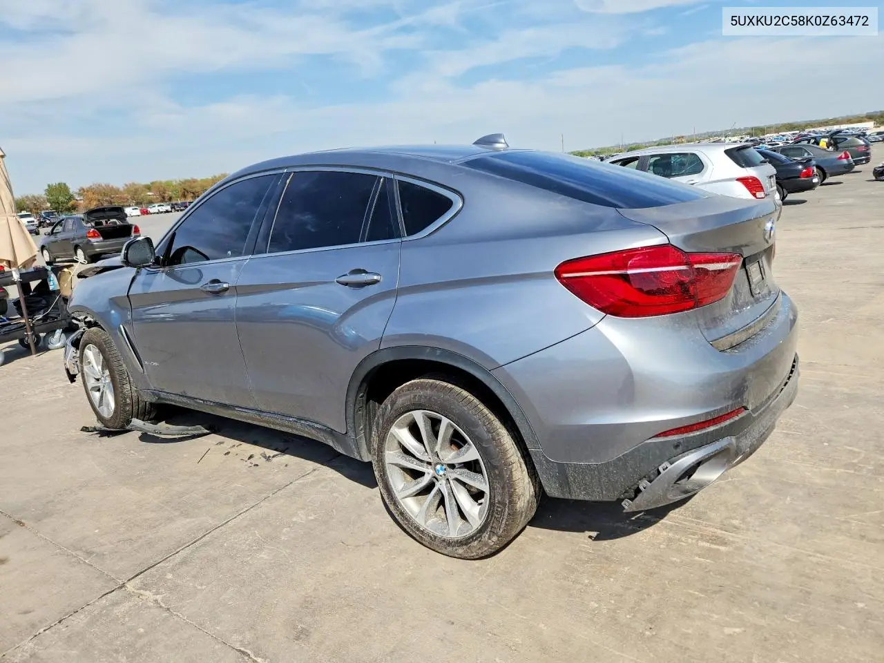 2019 BMW X6 VIN 5UXKU2C58K0Z63472 — фото 2