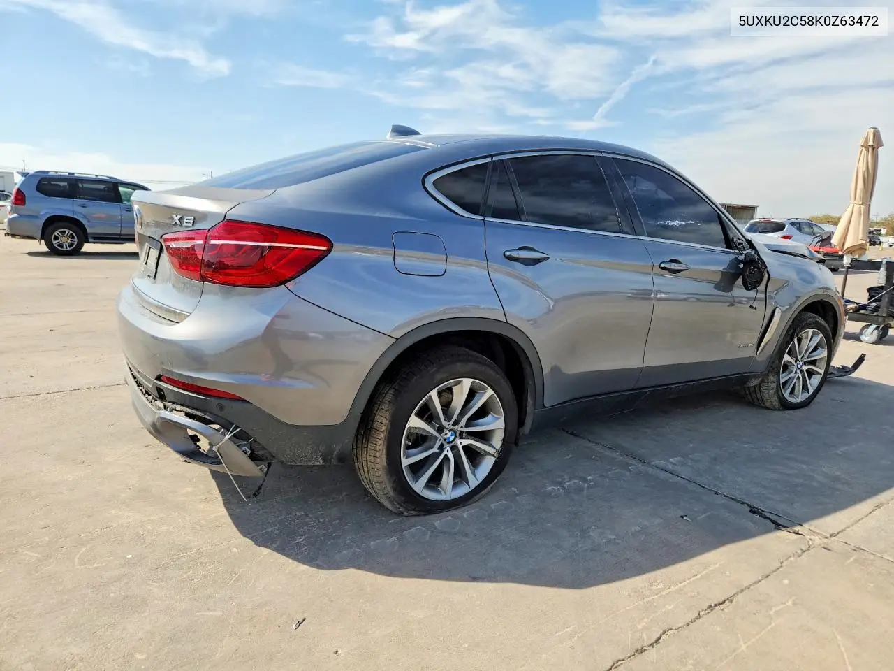 2019 BMW X6 VIN 5UXKU2C58K0Z63472 — фото 3