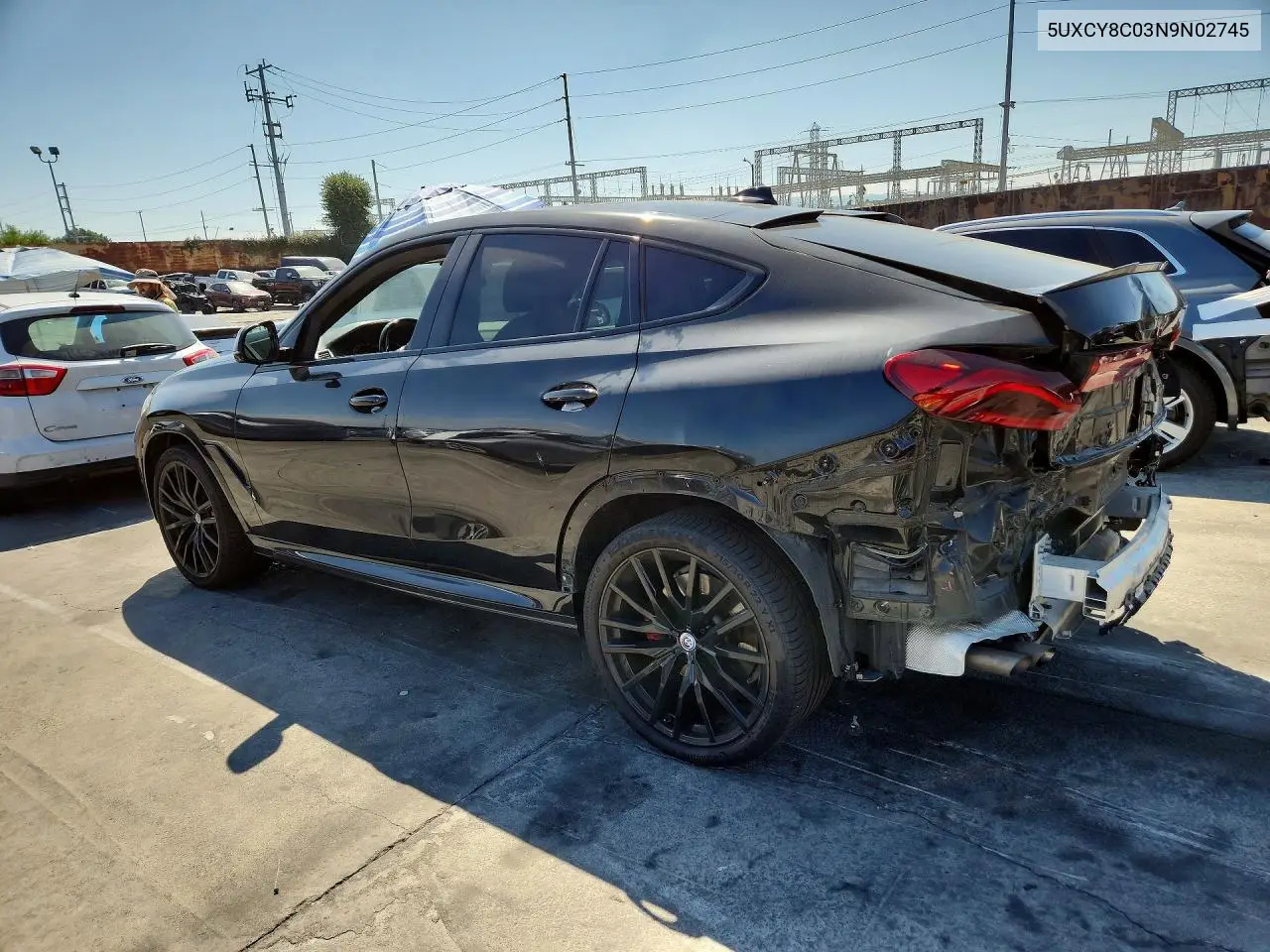 2022 BMW X6 VIN 5UXCY8C03N9N02745 — фото 2