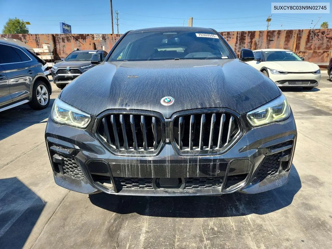 2022 BMW X6 VIN 5UXCY8C03N9N02745 — фото 5