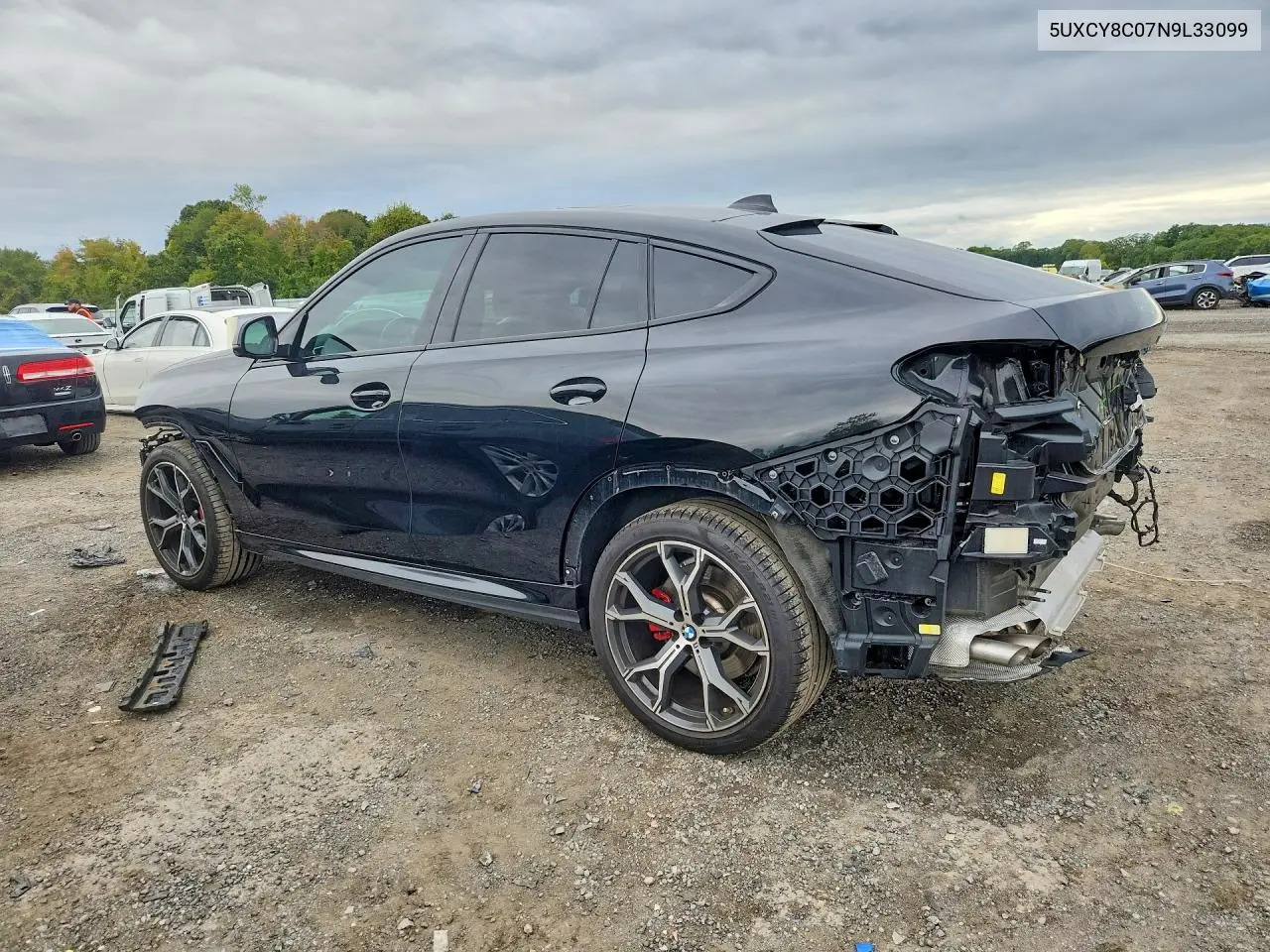 2022 BMW X6 VIN 5UXCY8C07N9L33099 — фото 2