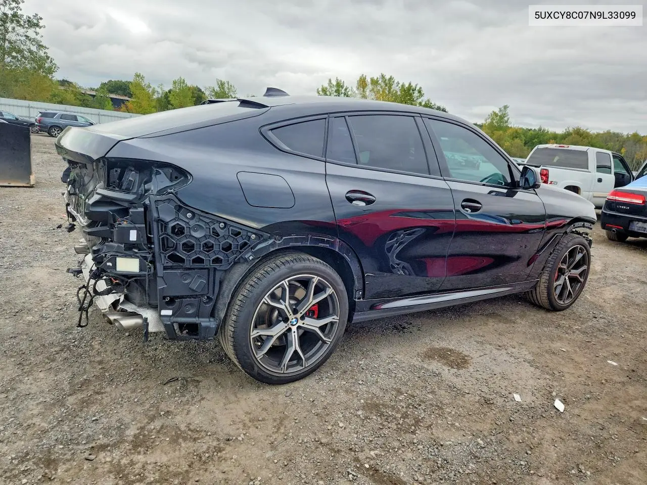 2022 BMW X6 VIN 5UXCY8C07N9L33099 — фото 3