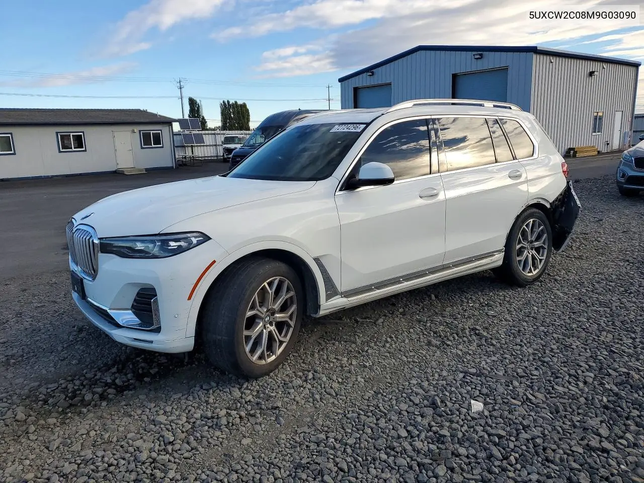 BMW X7 2021, VIN 5UXCW2C08M9G03090