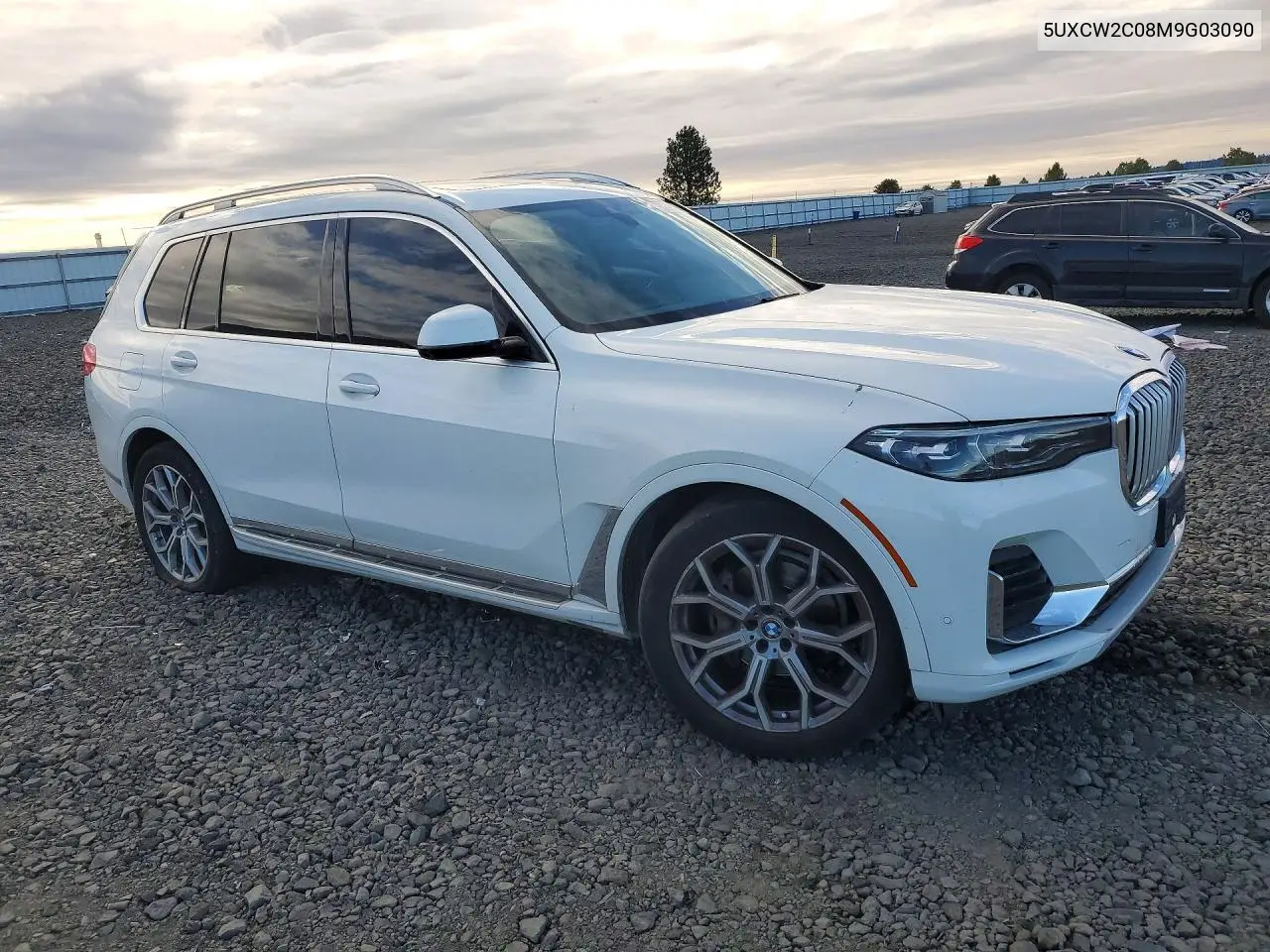 2021 BMW X7 VIN 5UXCW2C08M9G03090 — фото 4