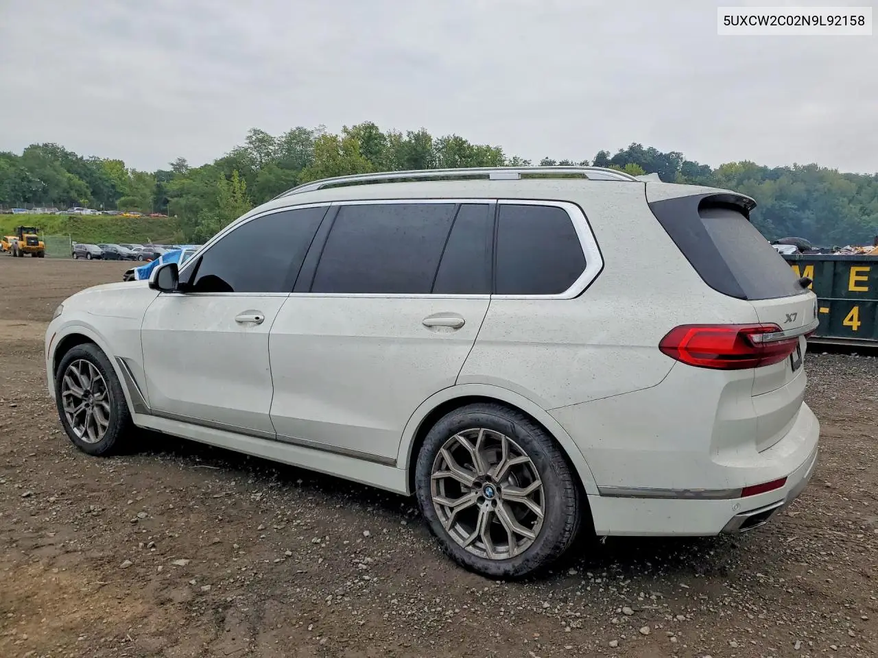 2022 BMW X7 VIN 5UXCW2C02N9L92158 — фото 2