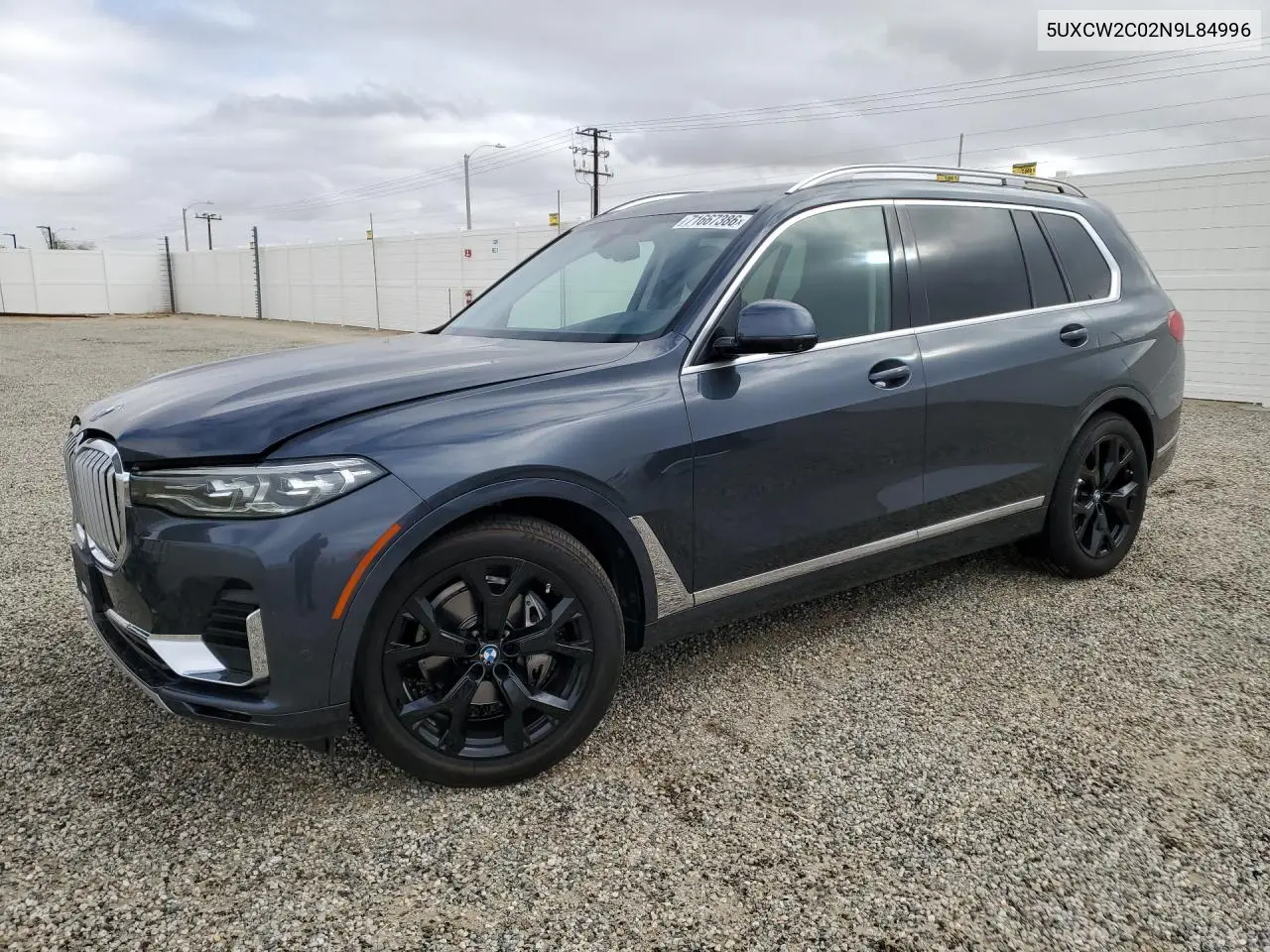 BMW X7 2022, VIN 5UXCW2C02N9L84996