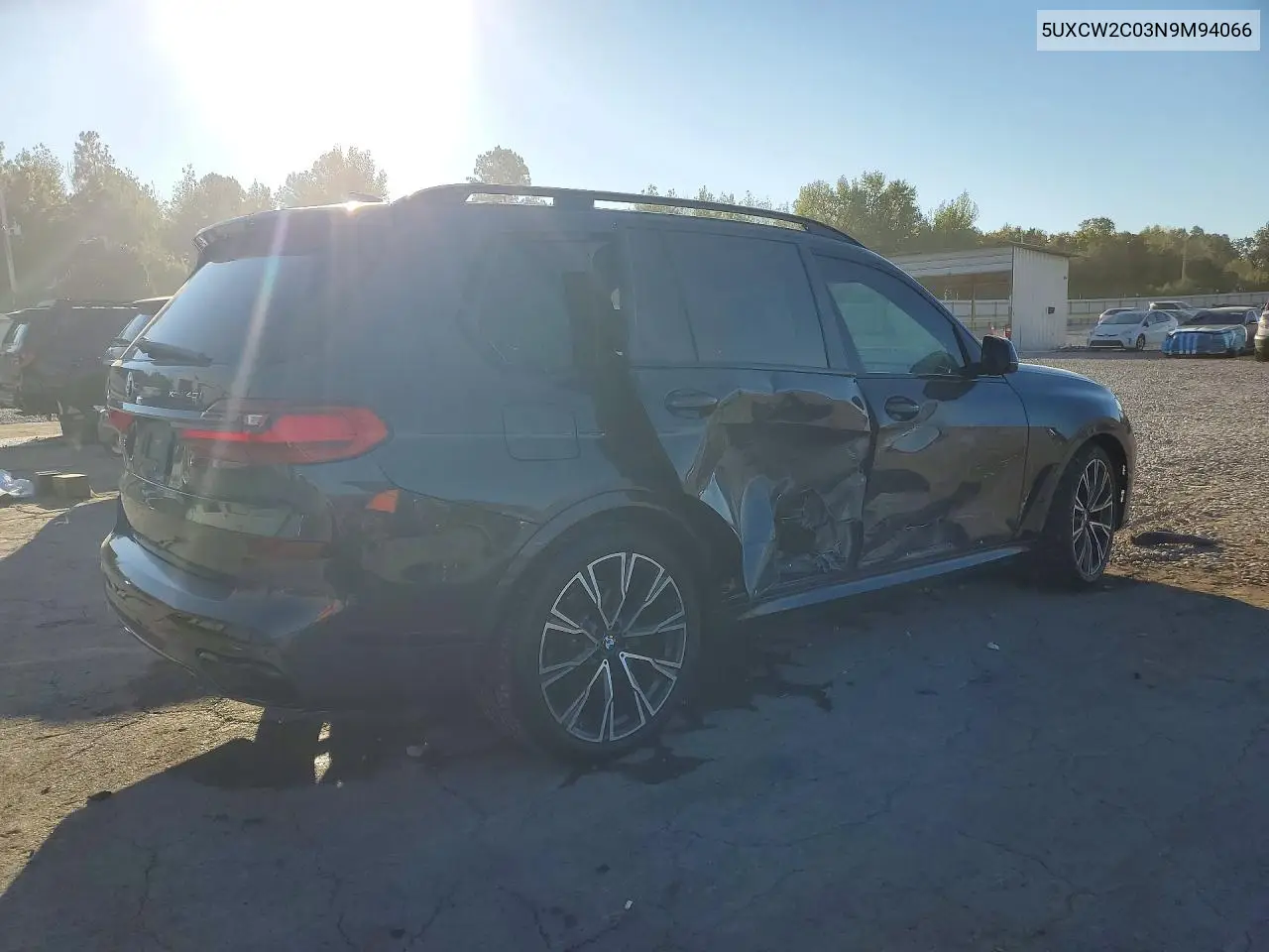 2022 BMW X7 VIN 5UXCW2C03N9M94066 — фото 3