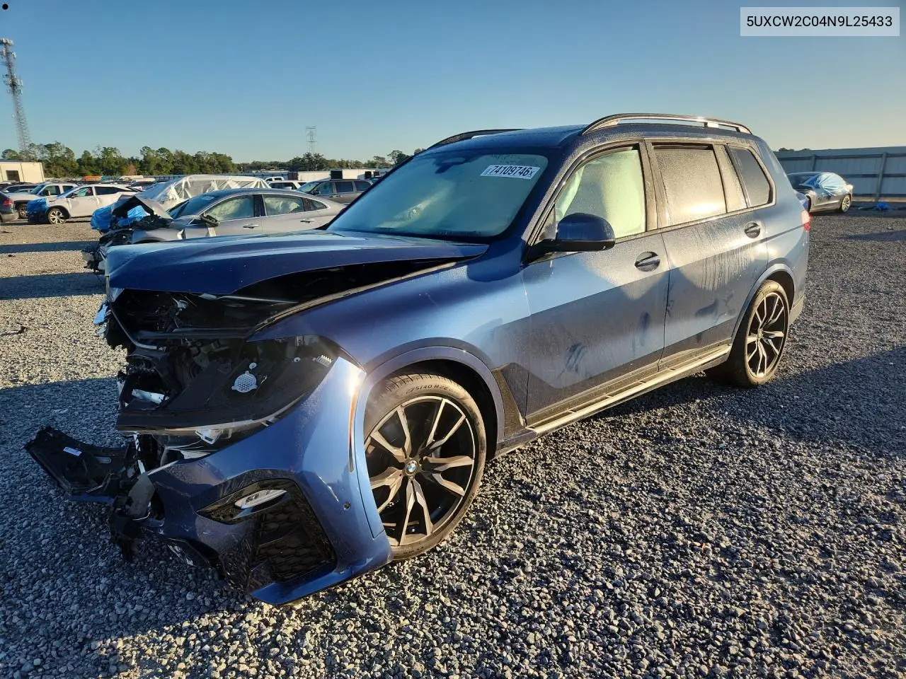BMW X7 2022, VIN 5UXCW2C04N9L25433