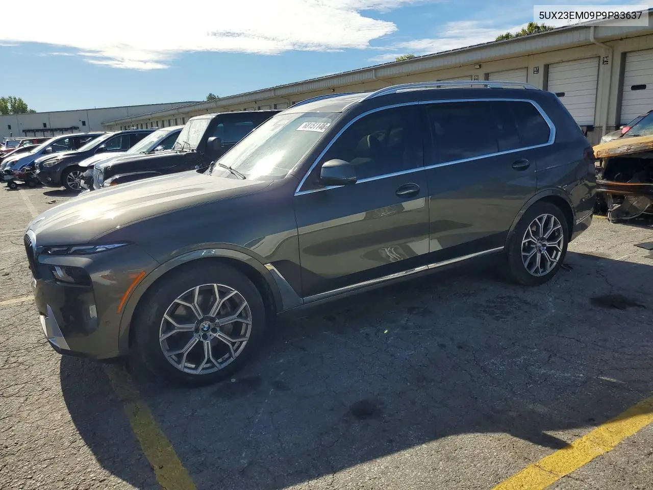 BMW X7 2023, VIN 5UX23EM09P9P83637