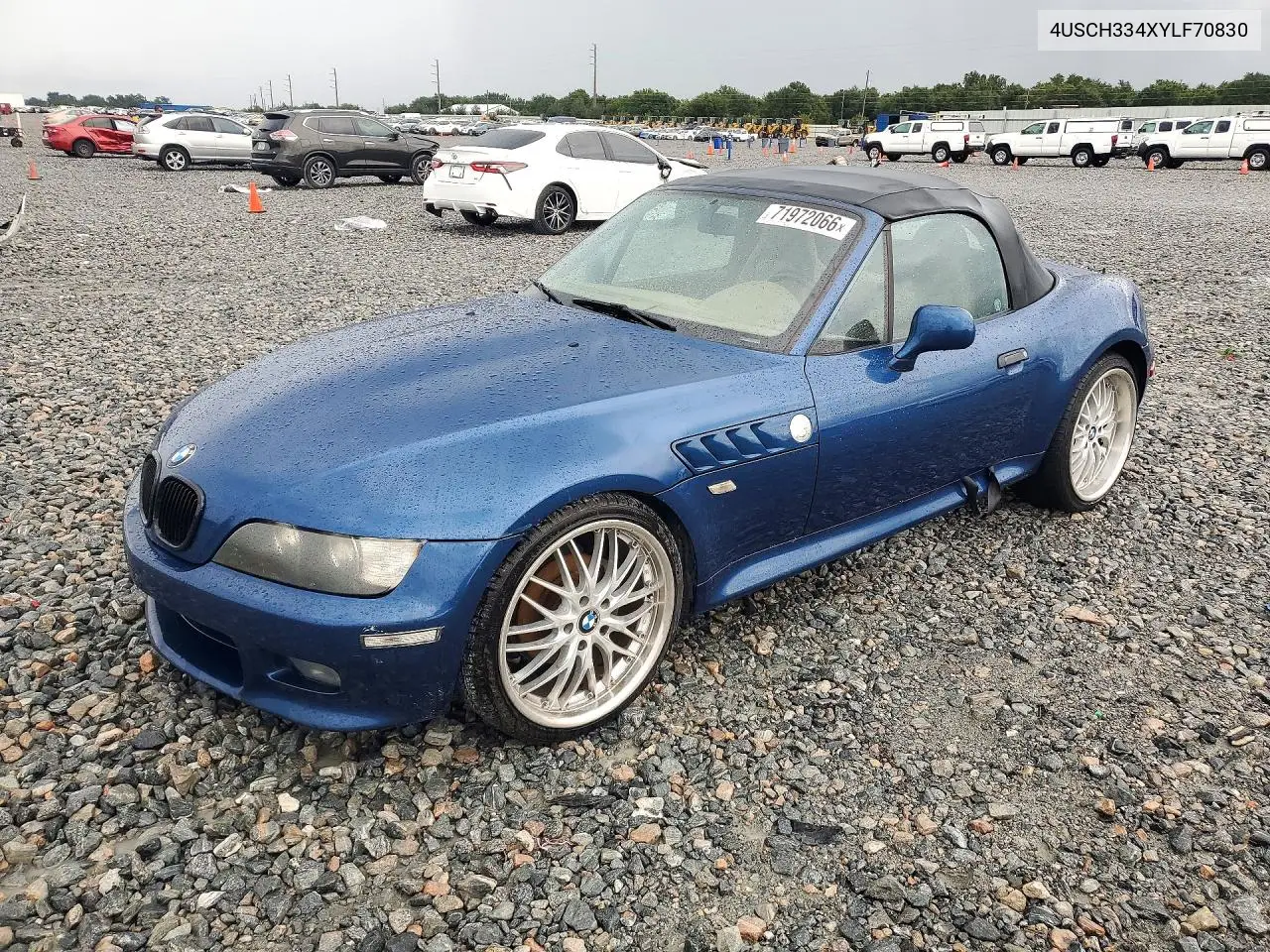 BMW Z3 2000, VIN 4USCH334XYLF70830