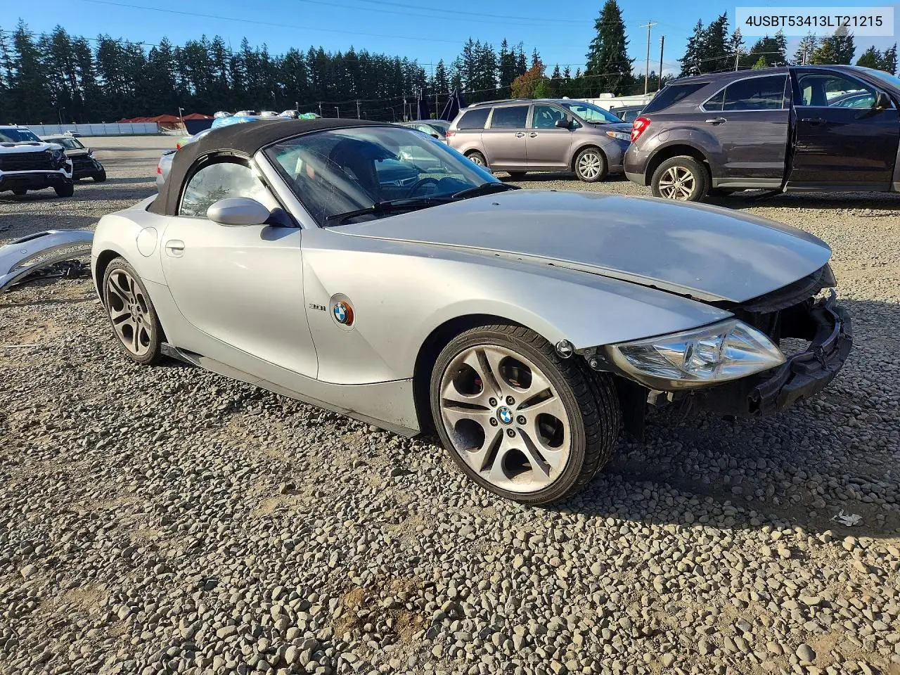 2003 BMW Z4 VIN 4USBT53413LT21215 — фото 4