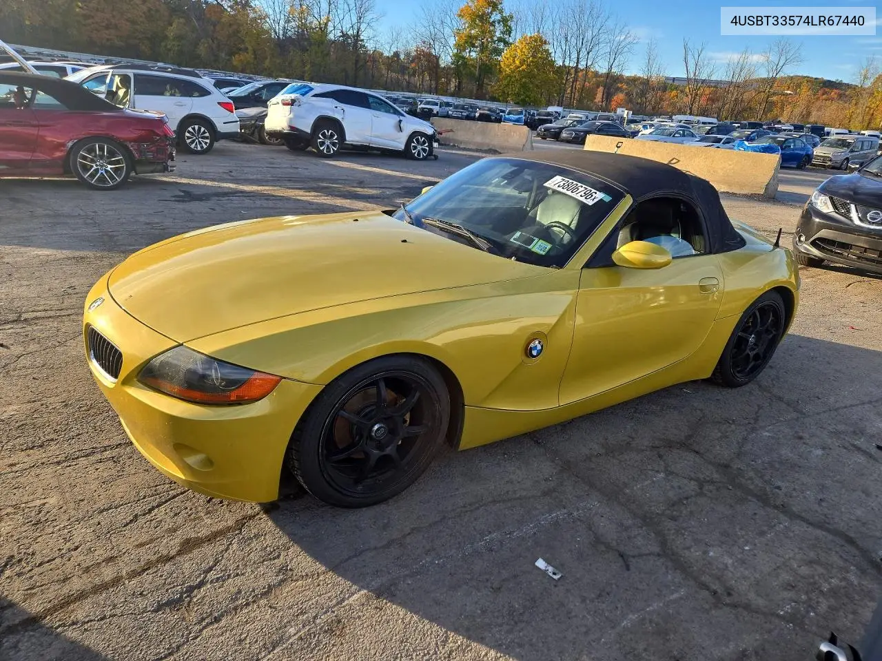 BMW Z4 2004, VIN 4USBT33574LR67440