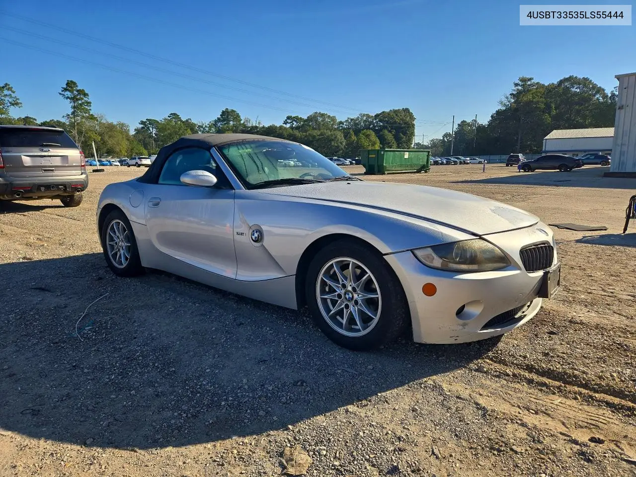 2005 BMW Z4 VIN 4USBT33535LS55444 — фото 4